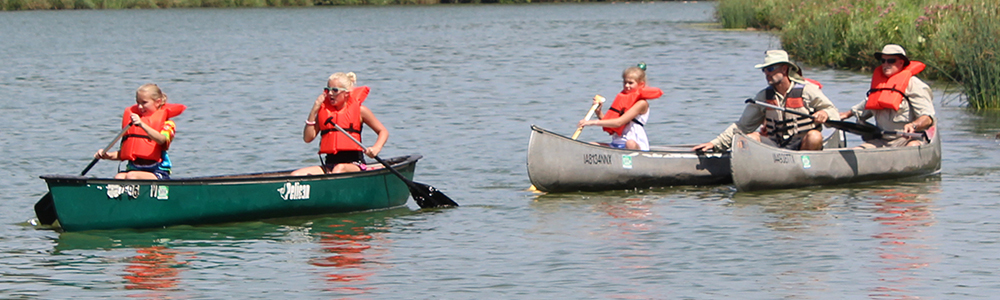 Canoeing at Otter Creek Kids Camp