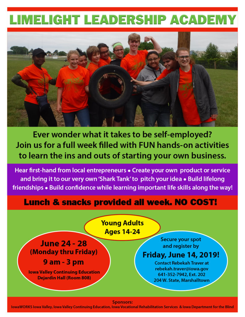 Limelight Leadership Academy 2019 Flier